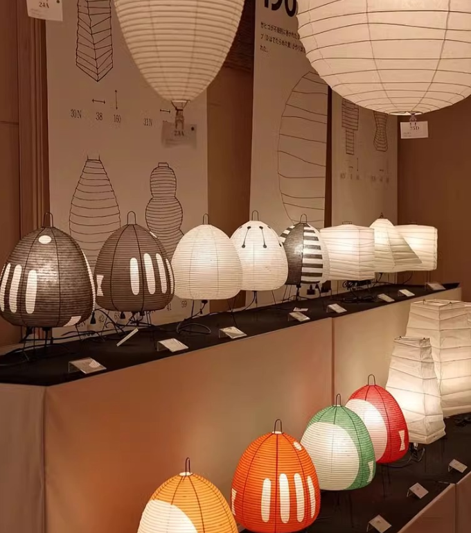 Japanese-style Floor Lamp Hotel Homestay Retro Rice Paper