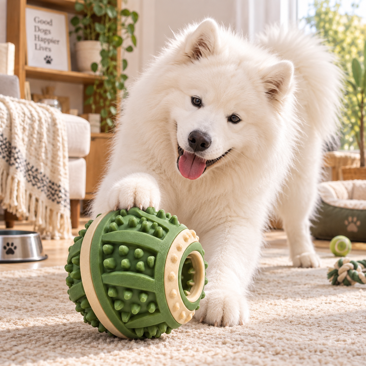 Durable Dog Chew Ball Toy