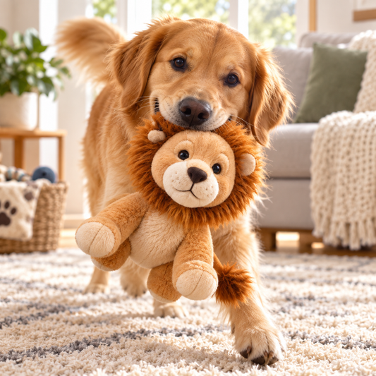 Squeaky Plush Dog Toy