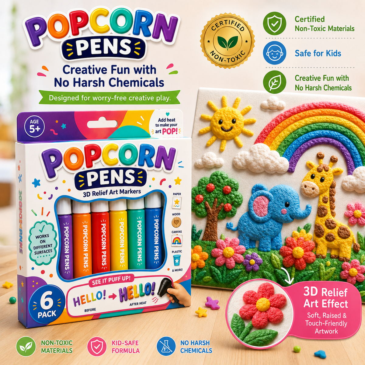 Save 50% by ordering today丨𝐁i𝐥𝐥𝐡𝐨𝐥® 🎁3D Relief Art Pen – Turn Flat Drawings Into Touchable 3D Art