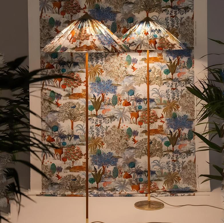 Household Fashionable And Creative Rattan Floor Lamp